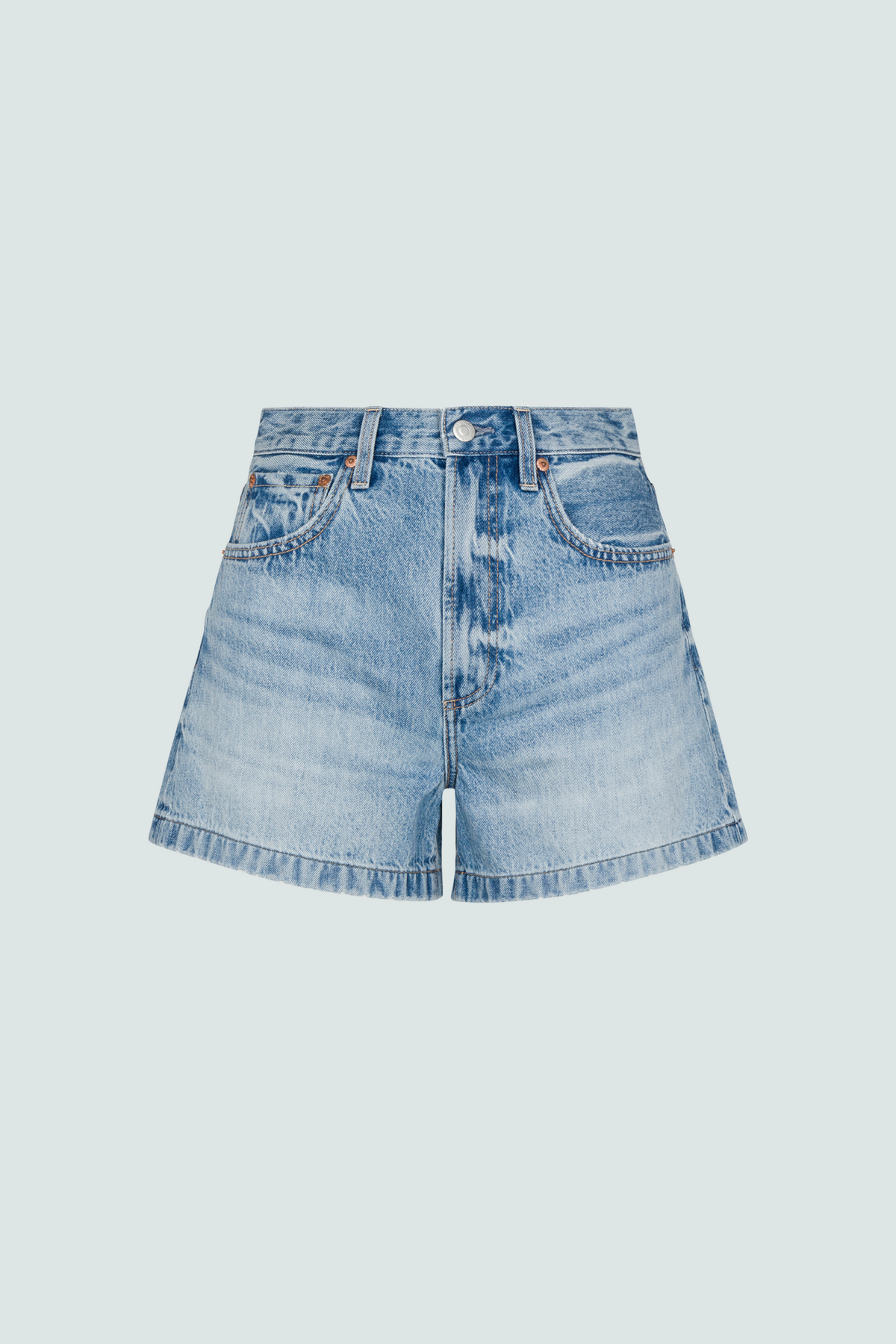 👻Saige High Rise A-Line Short - French Riviera