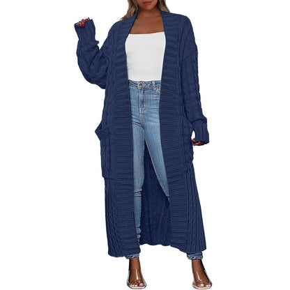 Women's Long Knit Cardigan – Hooded & Classic Open-Front Styles