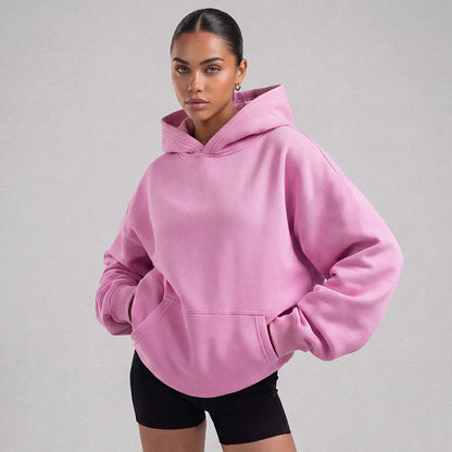 Women's Oversized Fleece Hoodie Pullover