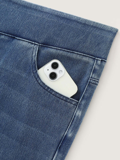 🍟Stretchy Pull-On Wide-Leg Knit Jeans