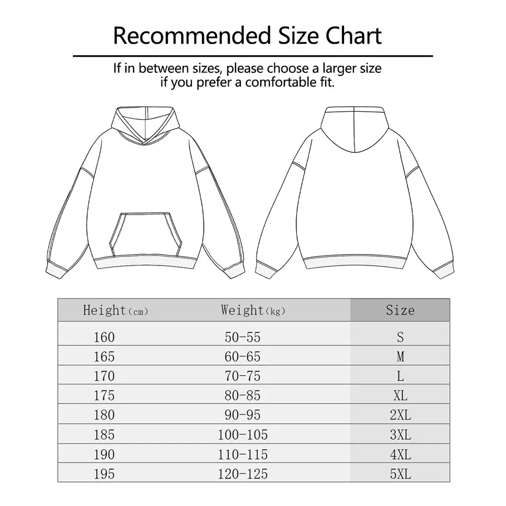 👻Cute Bug Print Washed Hoodie for Men