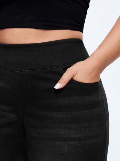 🍟Stretchy Pull-On Wide-Leg Knit Jeans