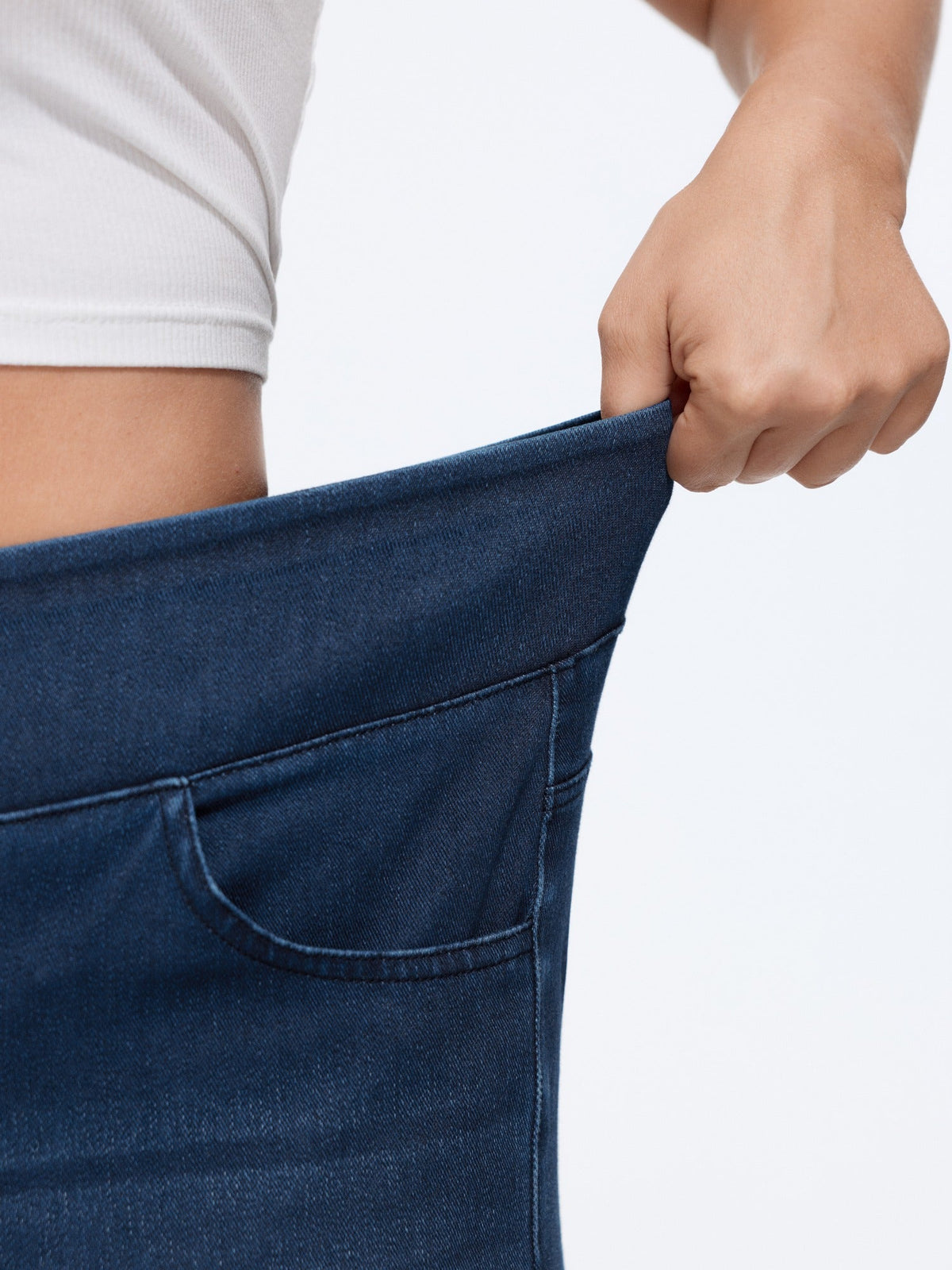 🍟Stretchy Pull-On Wide-Leg Knit Jeans