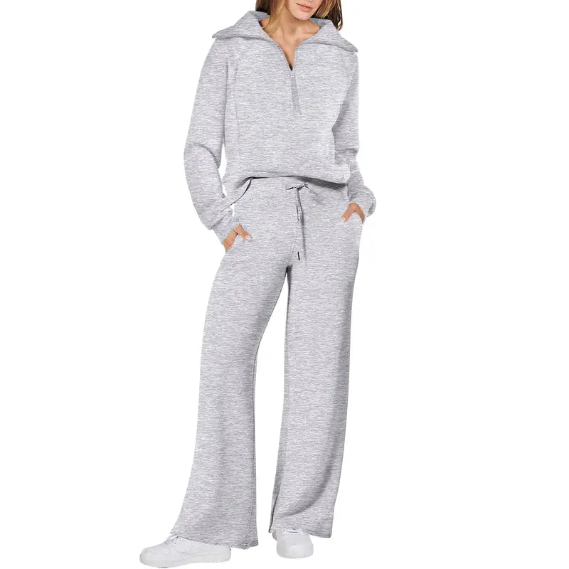 Women 2-Piece Sweatsuit Set Oversized Rayon Blend