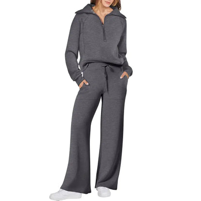 Women 2-Piece Sweatsuit Set Oversized Rayon Blend