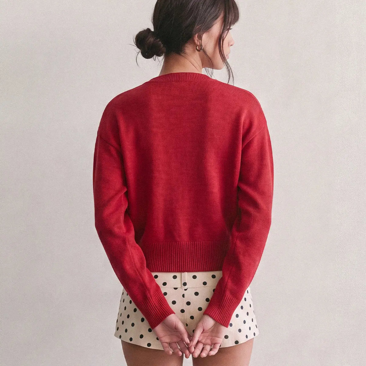 Women's Cropped Knit Cardigan