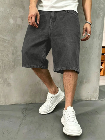 Men's Denim Shorts Regular Fit Casual Summer