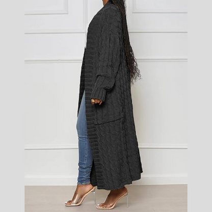 Women's Long Knit Cardigan – Hooded & Classic Open-Front Styles