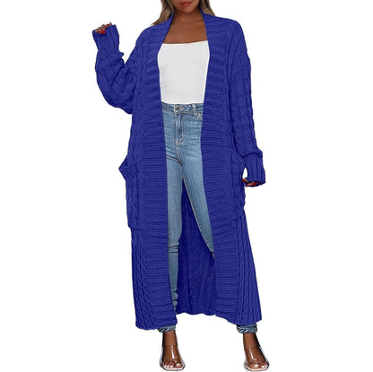 Women's Long Knit Cardigan – Hooded & Classic Open-Front Styles