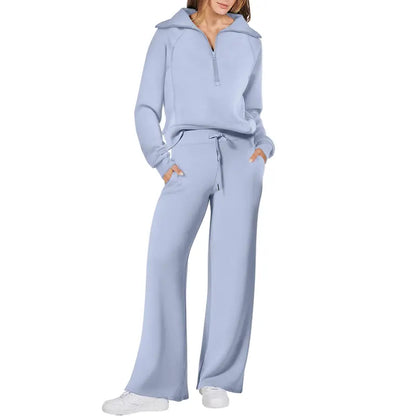 Women 2-Piece Sweatsuit Set Oversized Rayon Blend