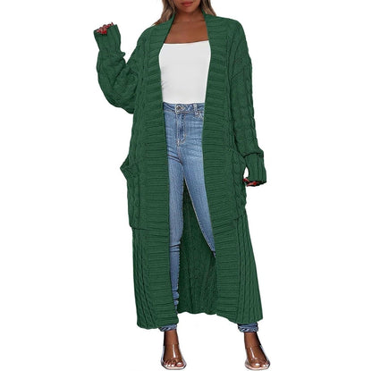 Women's Long Knit Cardigan – Hooded & Classic Open-Front Styles