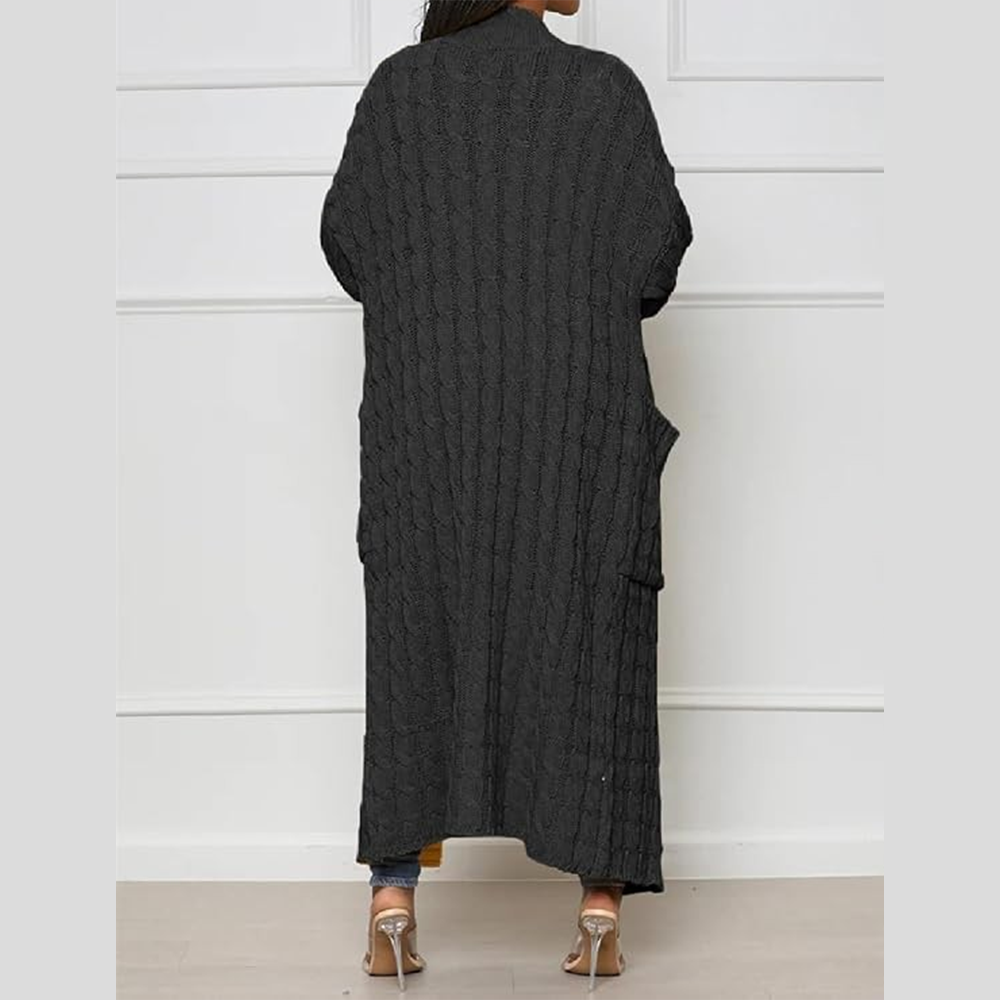 Women's Long Knit Cardigan – Hooded & Classic Open-Front Styles