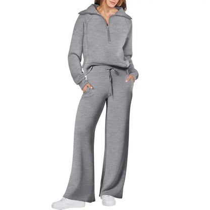 Women 2-Piece Sweatsuit Set Oversized Rayon Blend