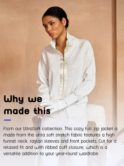 👻UltraSoft Long Sleeve Trimmed Jacket