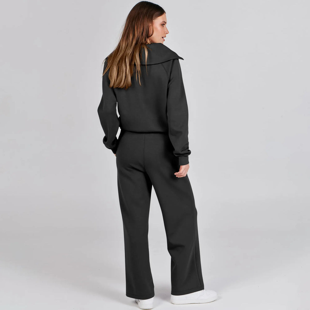 Women 2-Piece Sweatsuit Set Oversized Rayon Blend