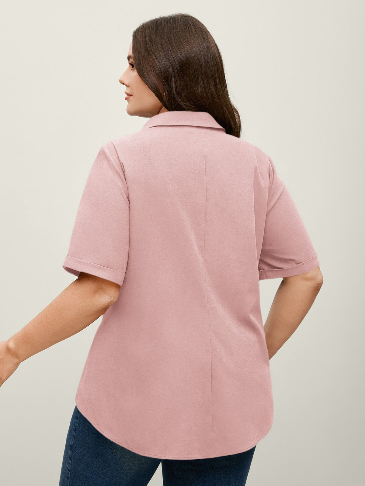 🍟Knotted Front Asymmetrical Hem Blouse