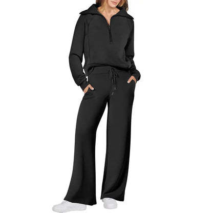 Women 2-Piece Sweatsuit Set Oversized Rayon Blend