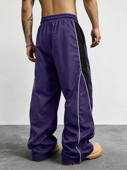 👻Men's Reflective Strip Wide Leg Casual Pants