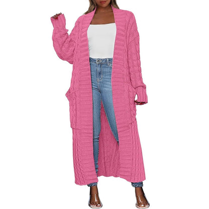 Women's Long Knit Cardigan – Hooded & Classic Open-Front Styles