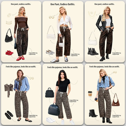 Leopard Barrel Jeans for Women, High Waisted