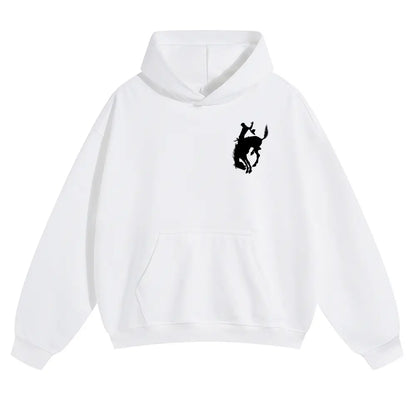 👻Unisex Western Graphic Pullover Hoodie, Soft Cotton-Blend