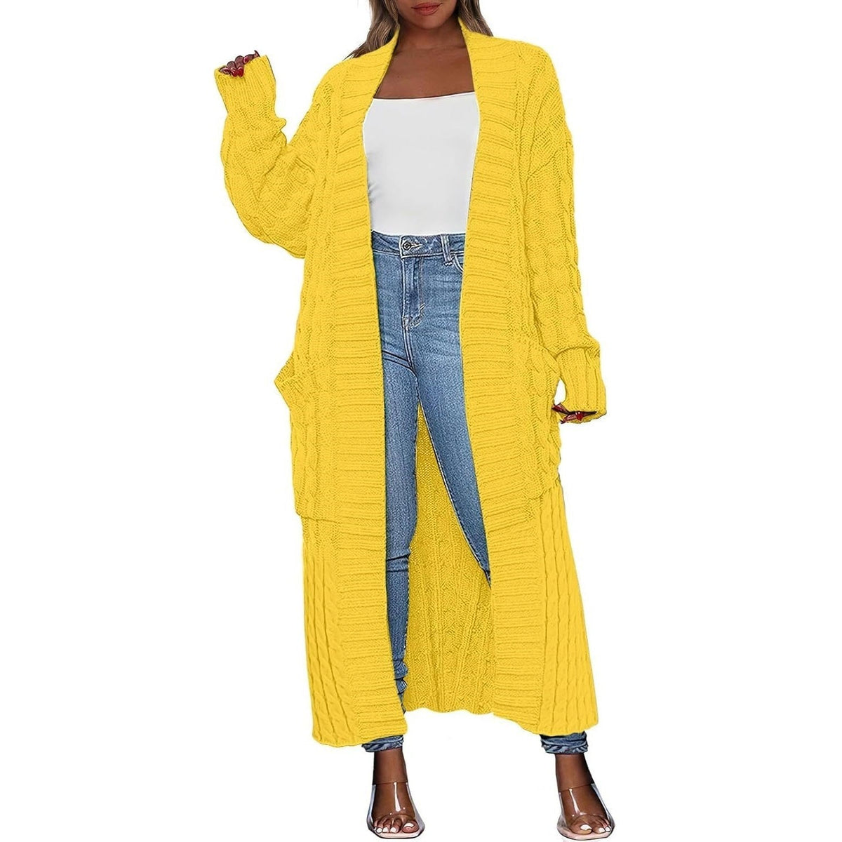 Women's Long Knit Cardigan – Hooded & Classic Open-Front Styles