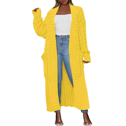 Women's Long Knit Cardigan – Hooded & Classic Open-Front Styles