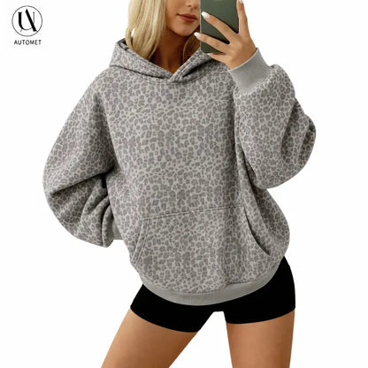 Women's Oversized Fleece Hoodie Pullover