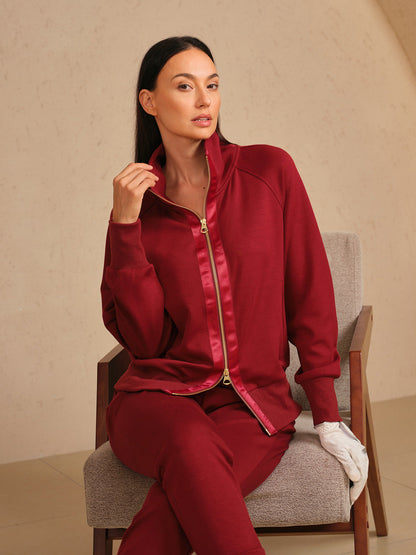 👻UltraSoft Long Sleeve Trimmed Jacket