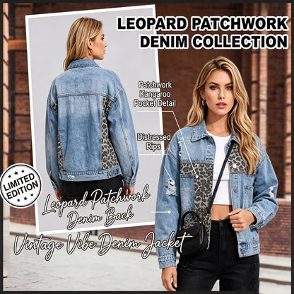 🍟Distressed Denim Jacket for Women, Blue
