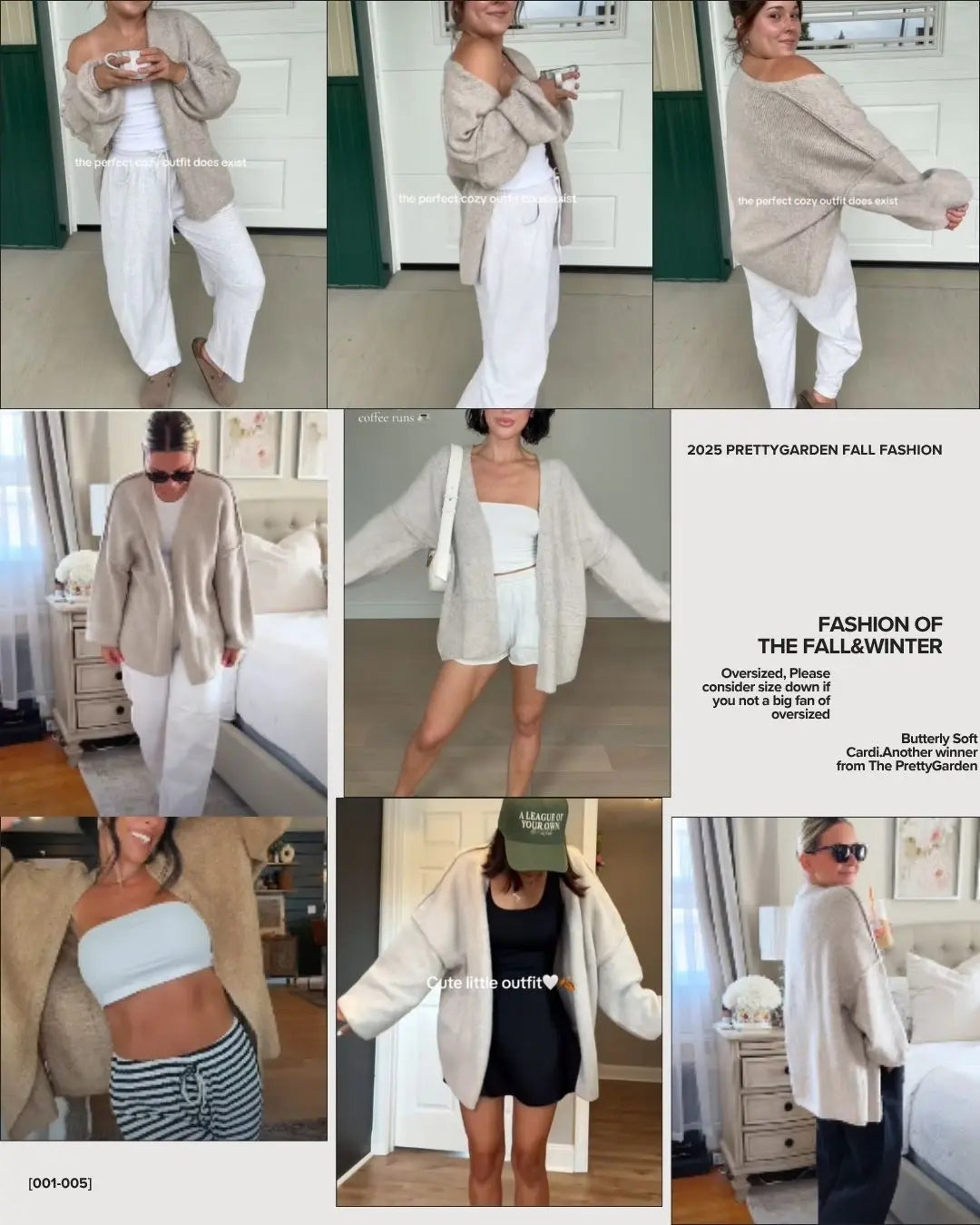 Fiskold  Oversized Cardigan Sweater for Women