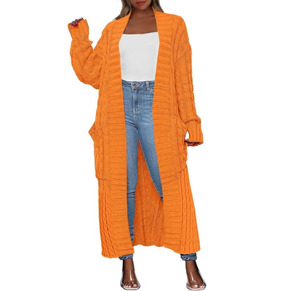 Women's Long Knit Cardigan – Hooded & Classic Open-Front Styles