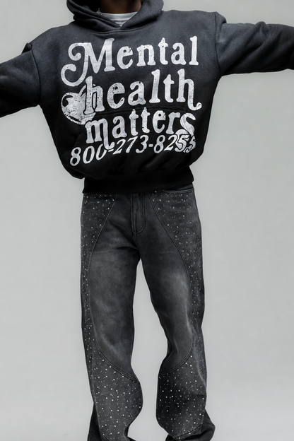 😀Mental Health Matters Hoodie - Black