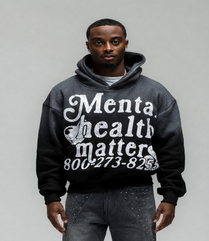 😀Mental Health Matters Hoodie - Black