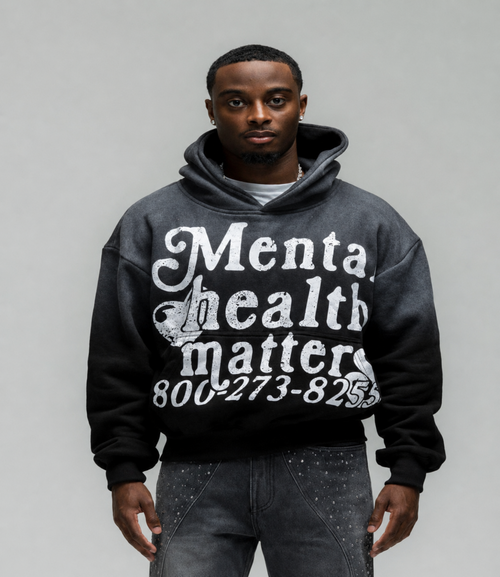 😀Mental Health Matters Hoodie - Black