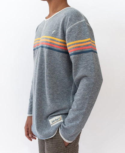 👻Long Island Rag Top | Navy Marle Stripe