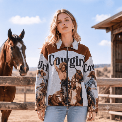 👻COWGIRL TAPESTRY JACKET