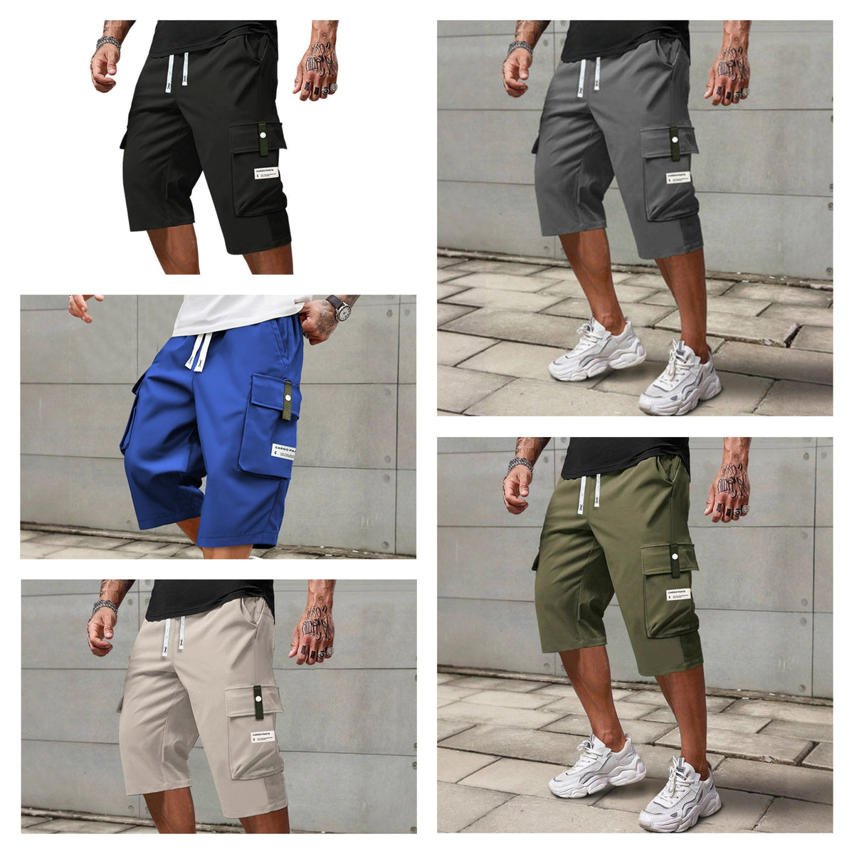 😀⏳LAST DAY SALE 50% OFF !!📢Men's Casual Drawstring Capri Cargo Pants-Buy 2 Get Free Shipping Today!