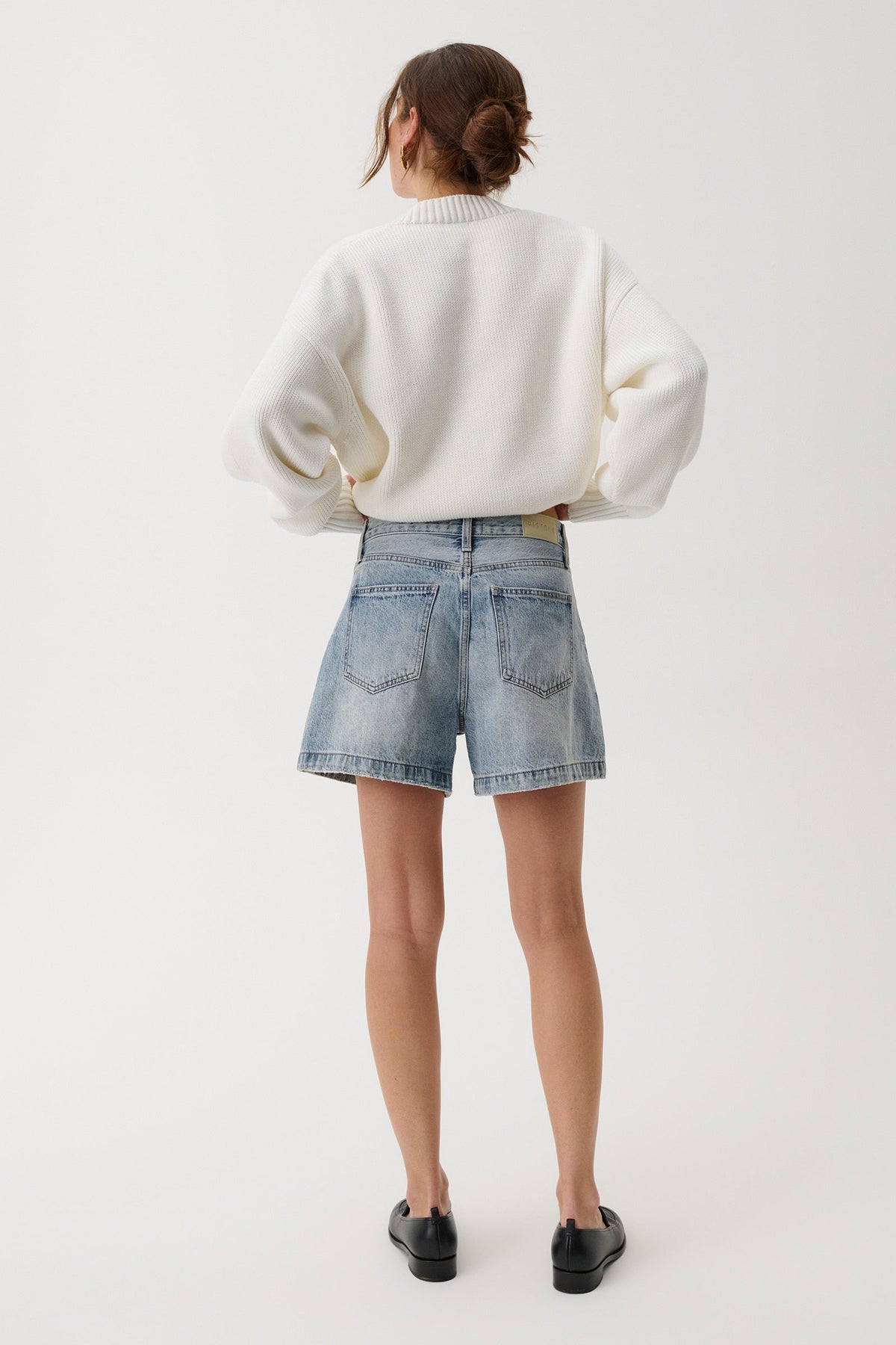 👻Saige High Rise A-Line Short - French Riviera