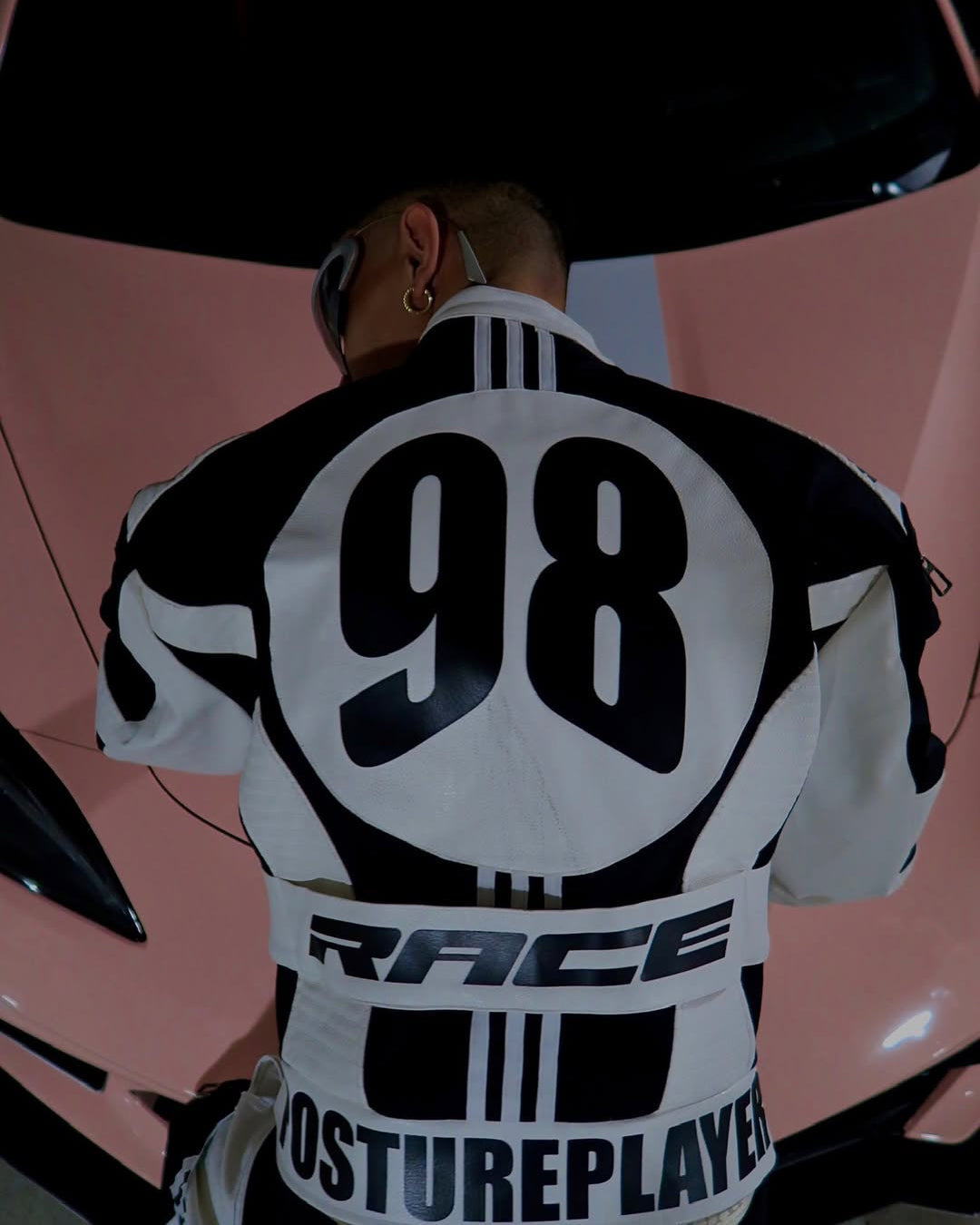 👻KIIKIO Racing Style Graphic Oversized Jacket