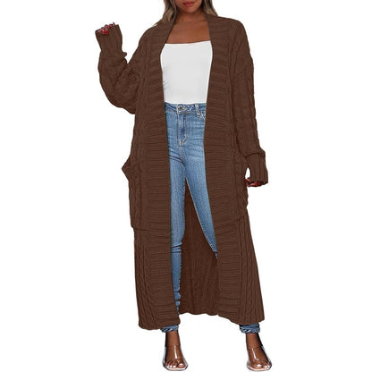 Women's Long Knit Cardigan – Hooded & Classic Open-Front Styles