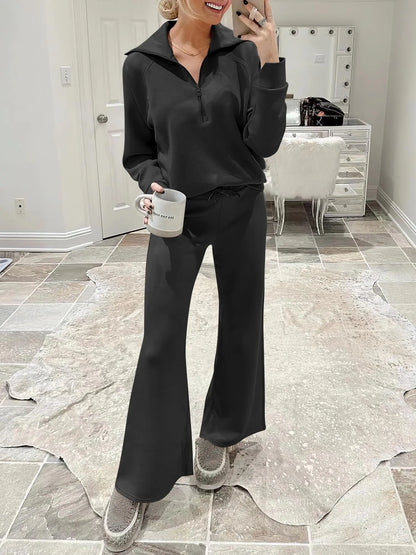 Women 2-Piece Sweatsuit Set Oversized Rayon Blend