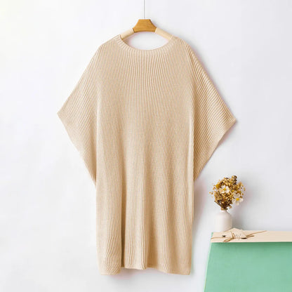 Shewin Women’s Solid Knit Puff Sleeve Sweater