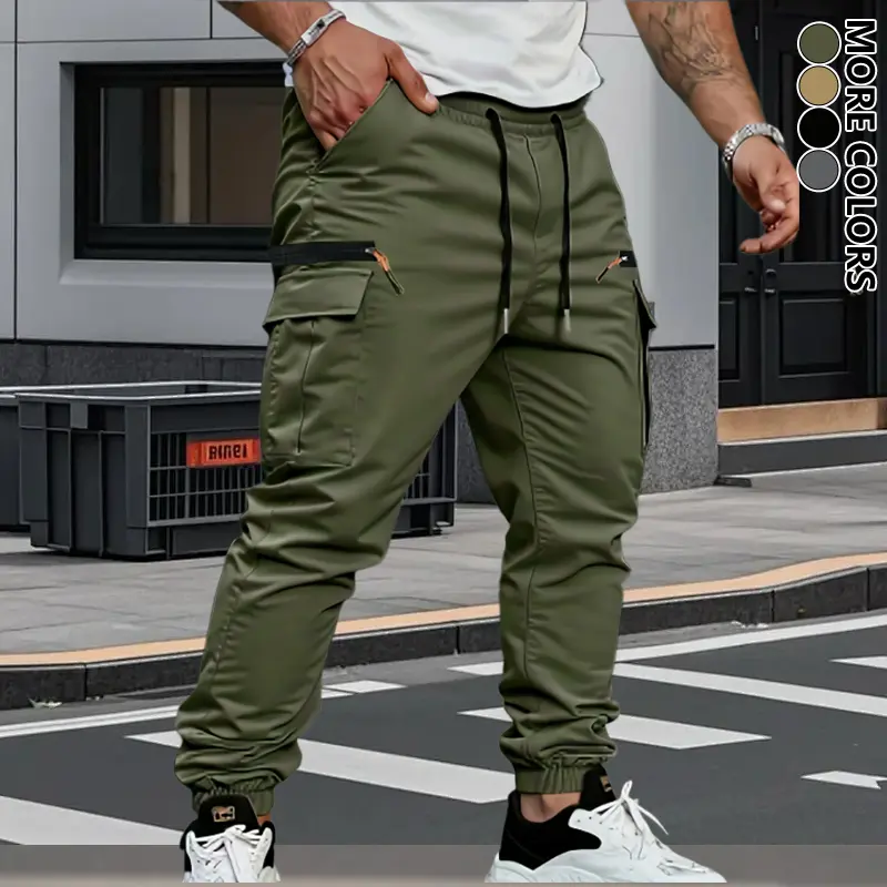 😀Men's Stretch Terry Cargo Pants – Casual Retro Fit | All-Season Daily Wear