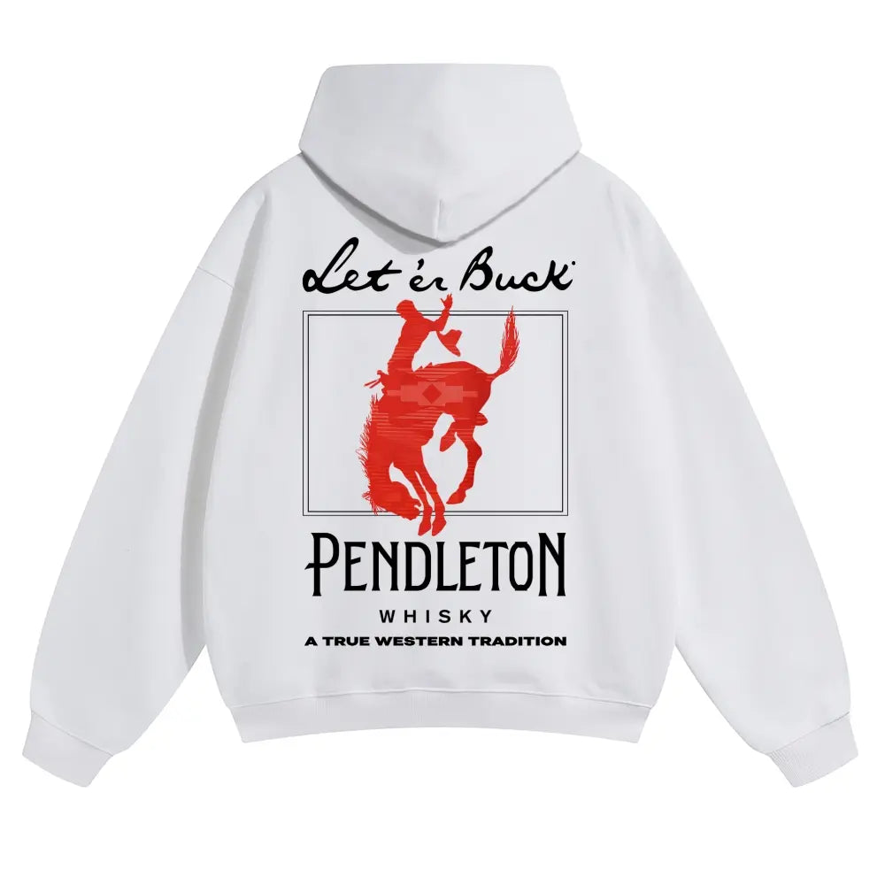👻Unisex Western Graphic Pullover Hoodie, Soft Cotton-Blend