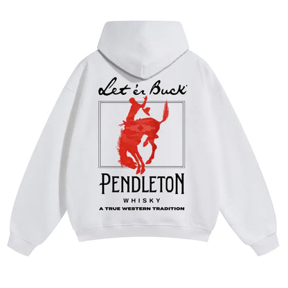 👻Unisex Western Graphic Pullover Hoodie, Soft Cotton-Blend