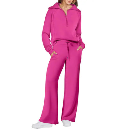 Women 2-Piece Sweatsuit Set Oversized Rayon Blend