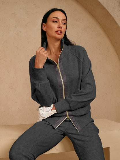 👻UltraSoft Long Sleeve Trimmed Jacket