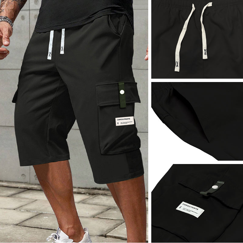 😀⏳LAST DAY SALE 50% OFF !!📢Men's Casual Drawstring Capri Cargo Pants-Buy 2 Get Free Shipping Today!
