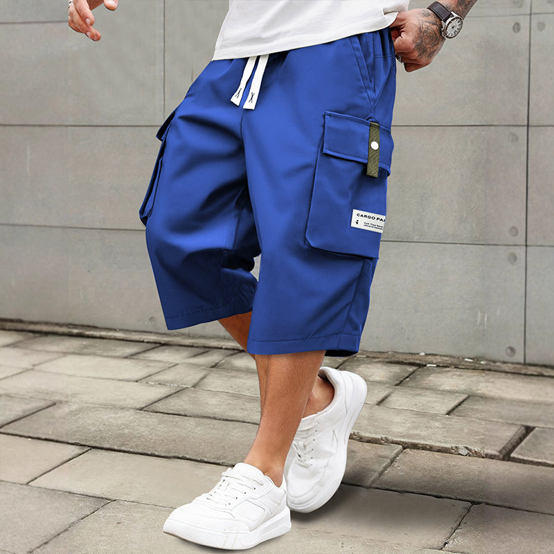 😀⏳LAST DAY SALE 50% OFF !!📢Men's Casual Drawstring Capri Cargo Pants-Buy 2 Get Free Shipping Today!